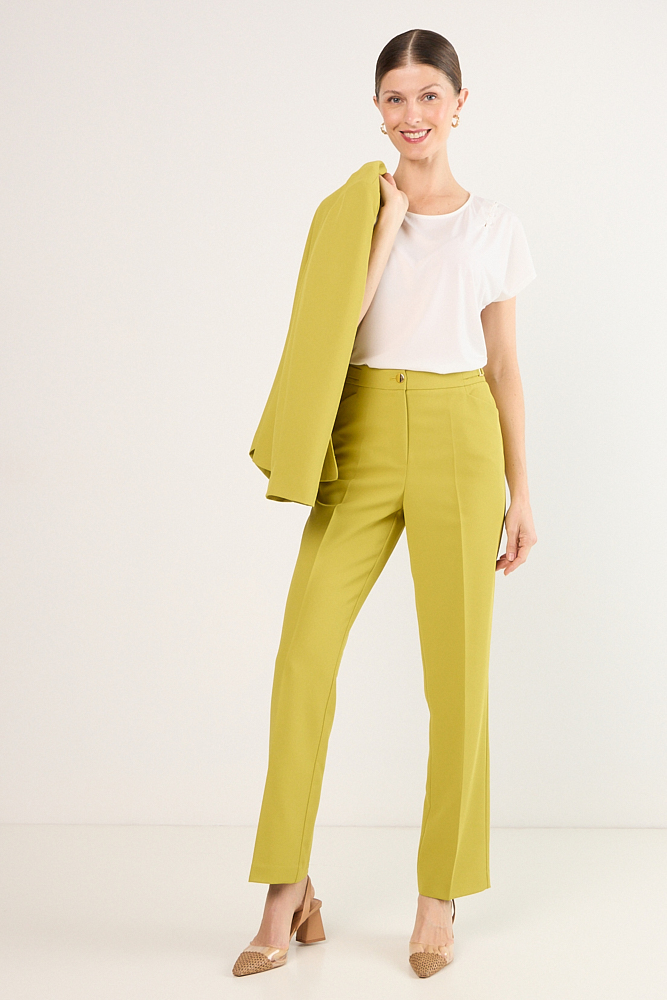 PANTALON VERDE MUJER MAGRIFFE - 1