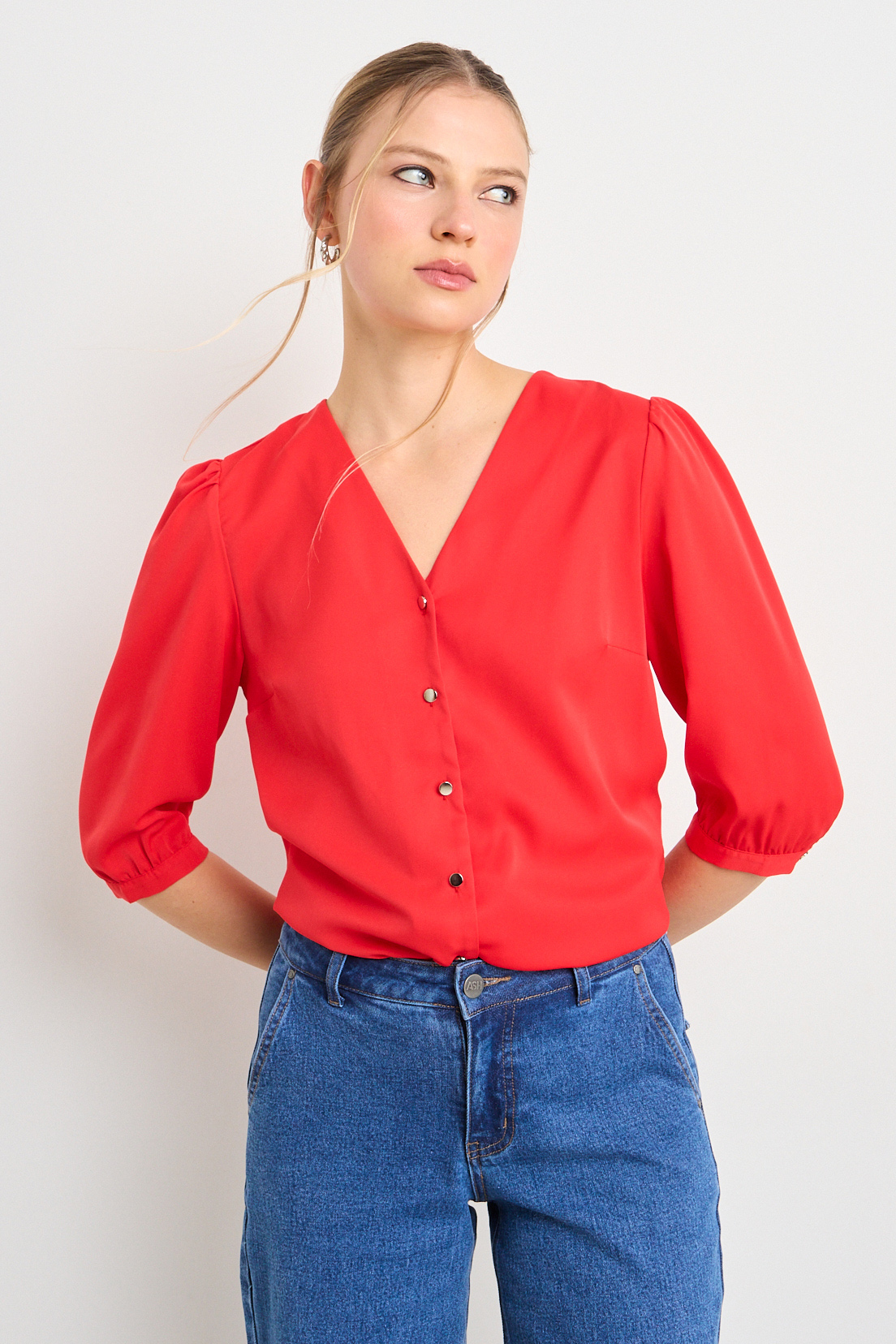 BLUSAS ROJO MUJER ASH - 1