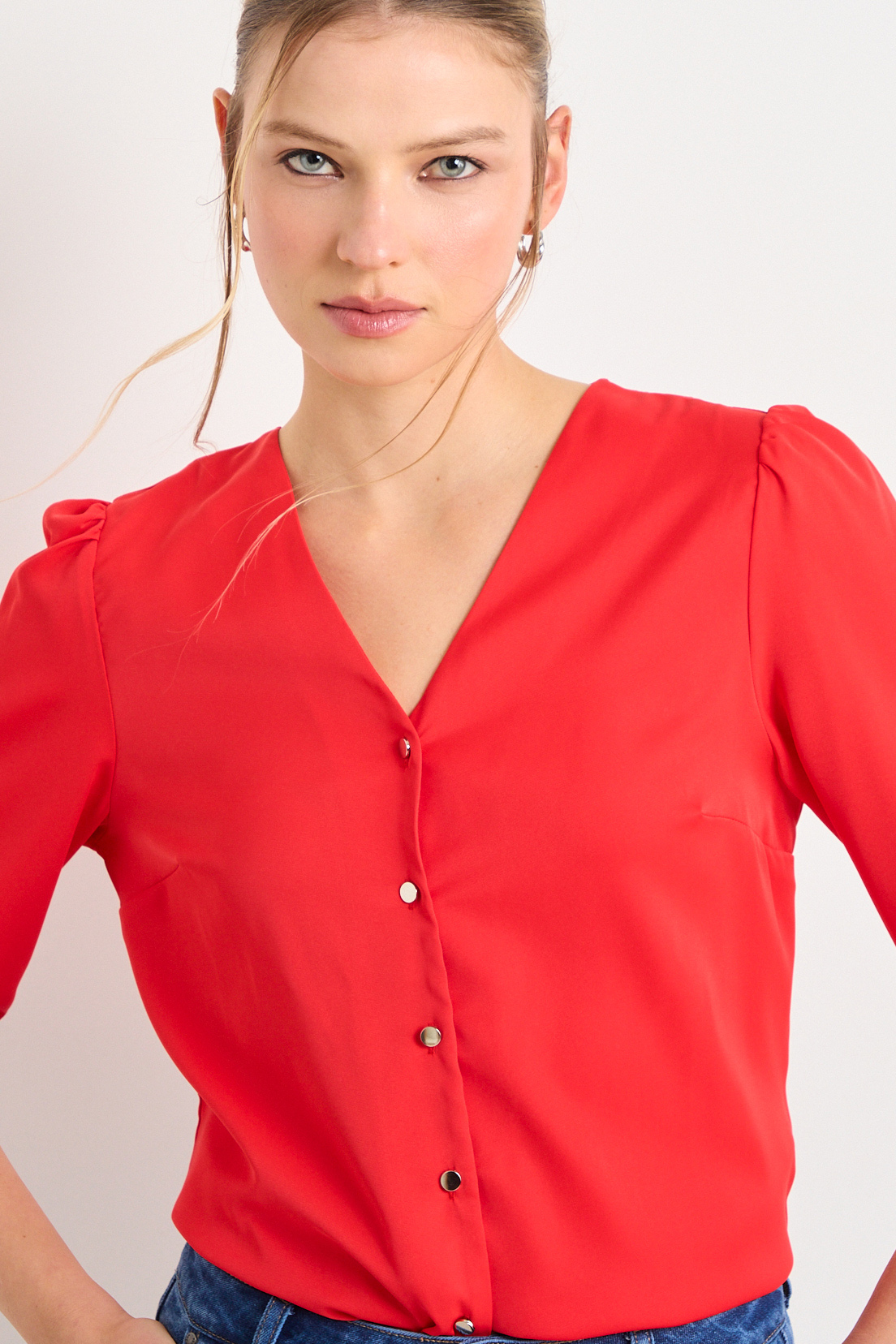 BLUSAS ROJO MUJER ASH - 2