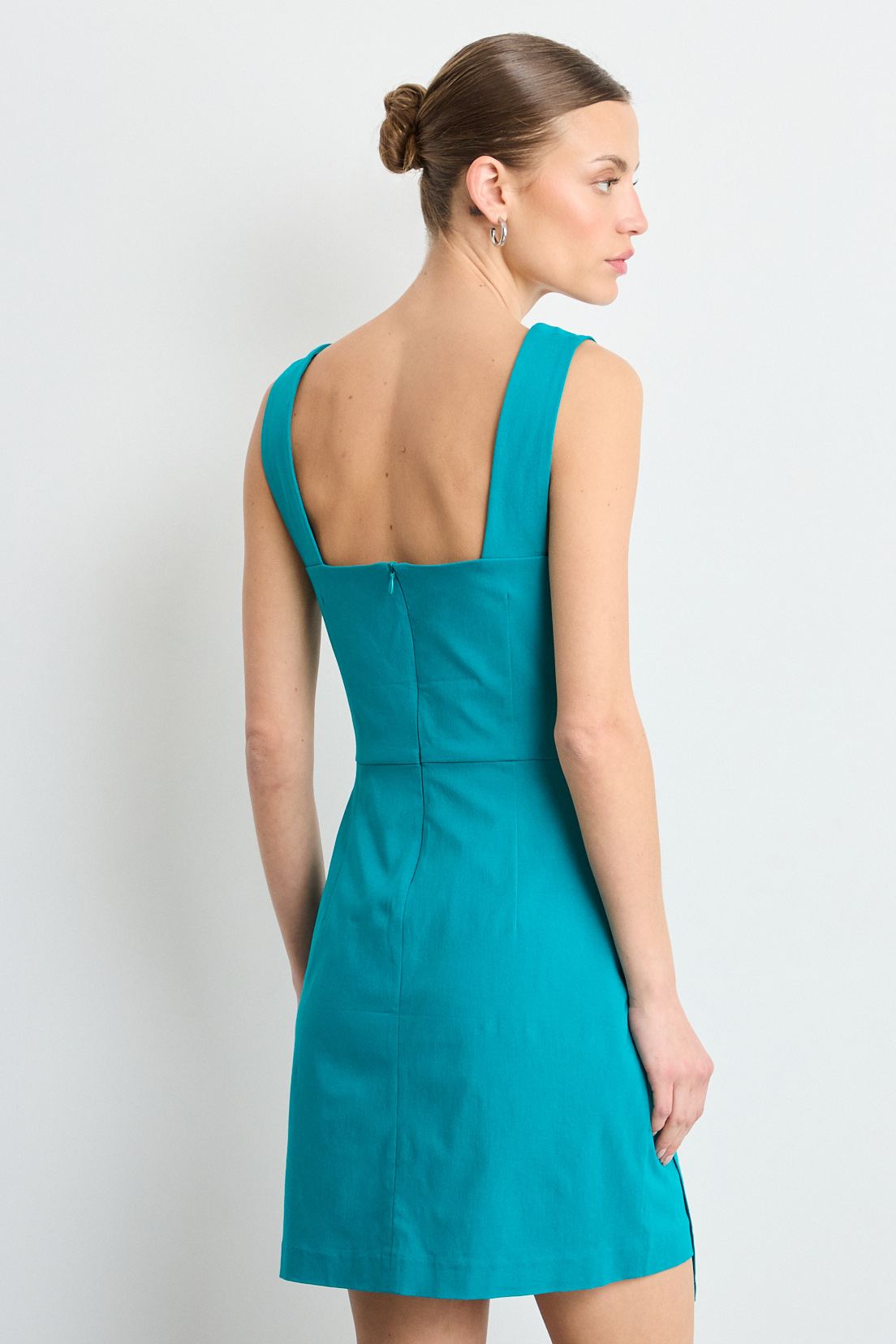 VESTIDO CORTO VERDE MUJER IO - 4