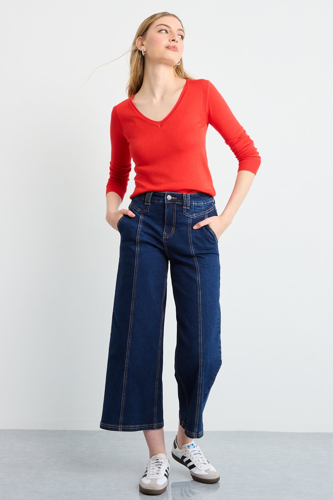 SWEATER ROJO MUJER IO - 4