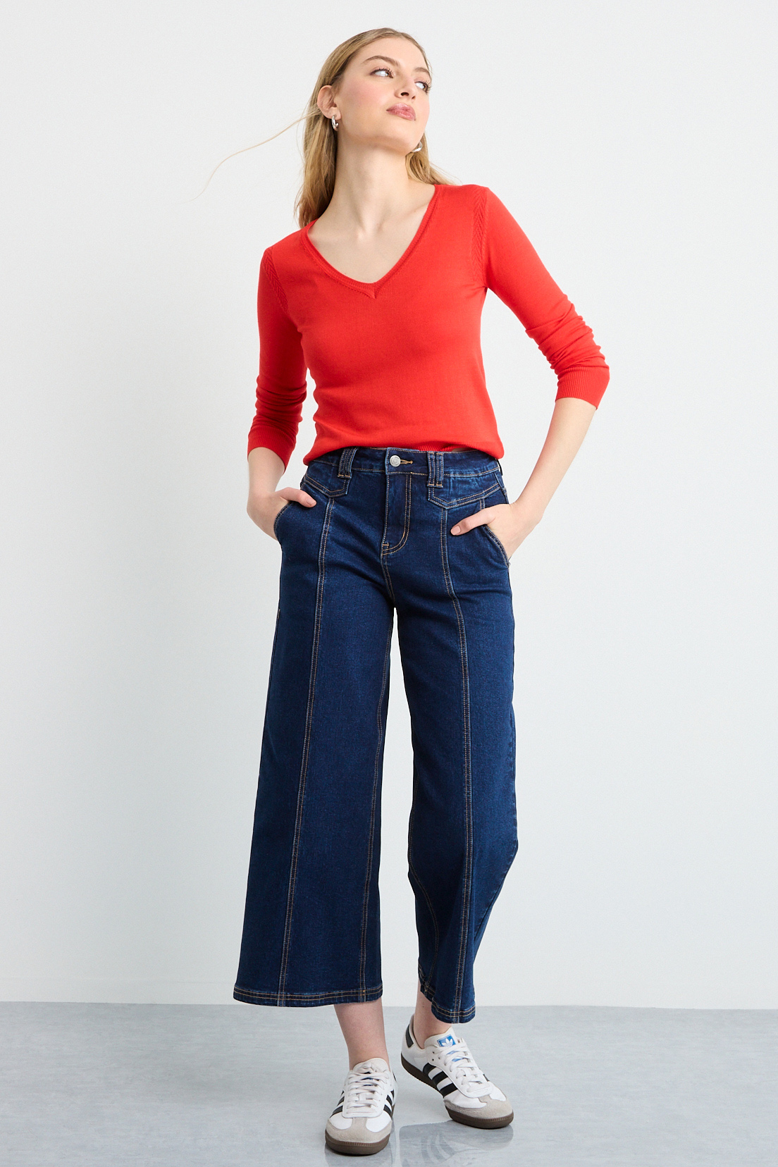 SWEATER ROJO MUJER IO - 4