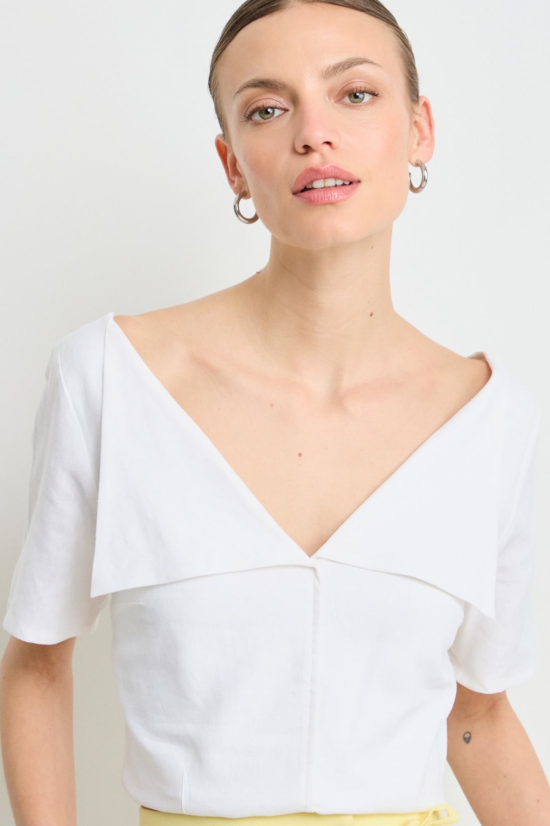 BLUSAS MANGA CORTA CRUDO MUJER IO - 1