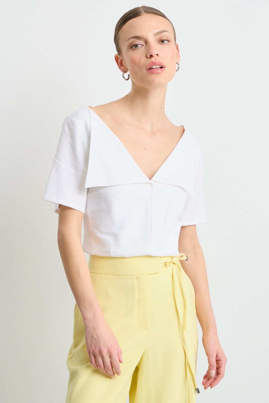 BLUSAS MANGA CORTA CRUDO MUJER IO - 2