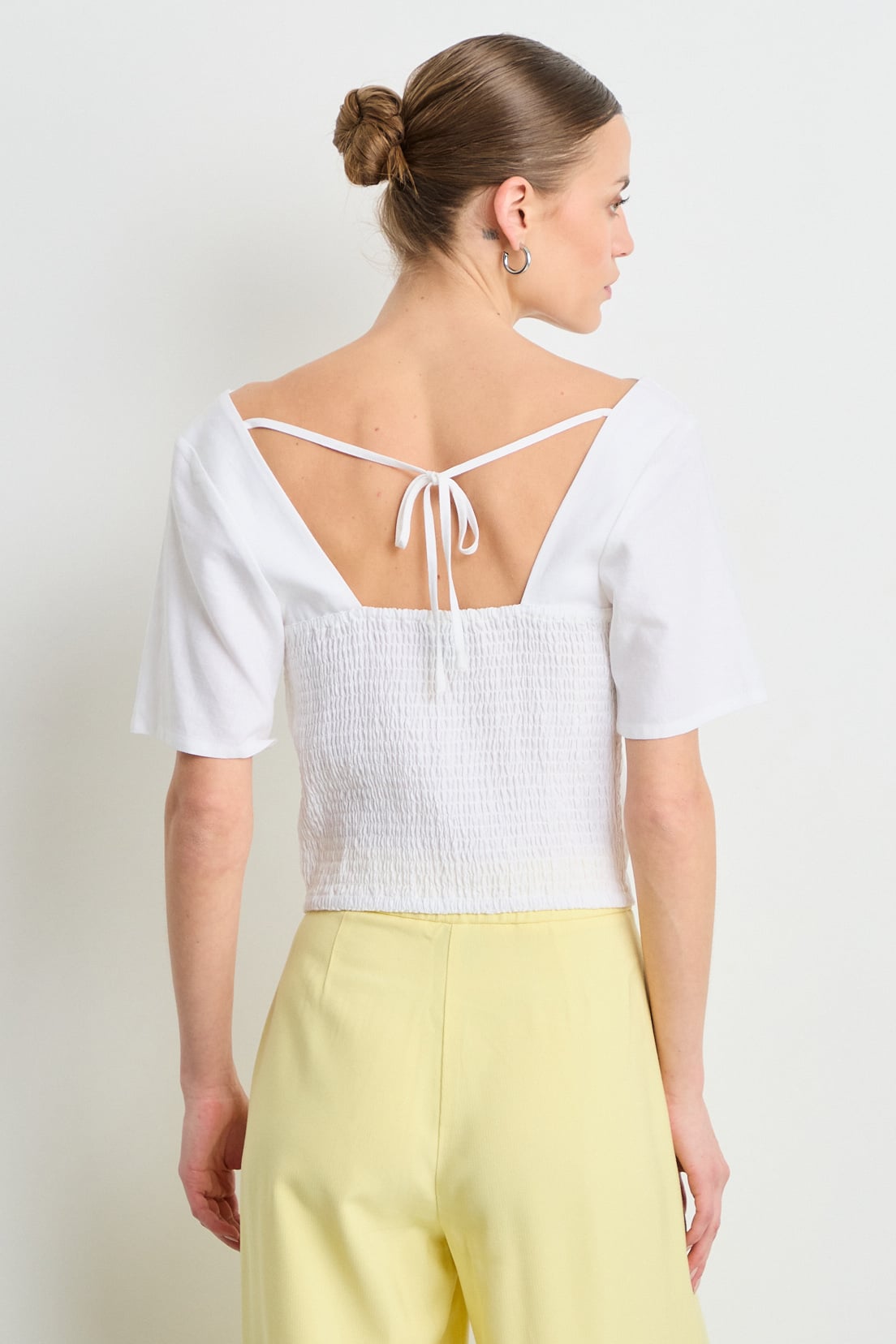 BLUSAS MANGA CORTA CRUDO MUJER IO - 3