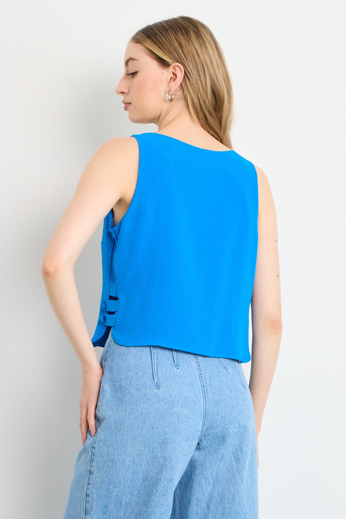 BLUSAS SIN MANGA AZUL MUJER IO - 2