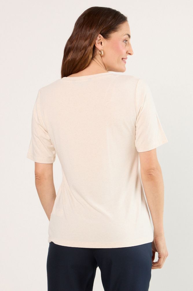 POLERA MANGA CORTA BLANCO MUJER MAGRIFFE - 3