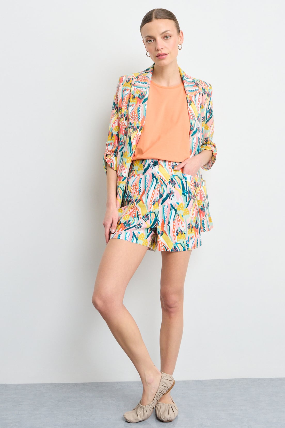 SHORT VERDE MUJER IO - 1