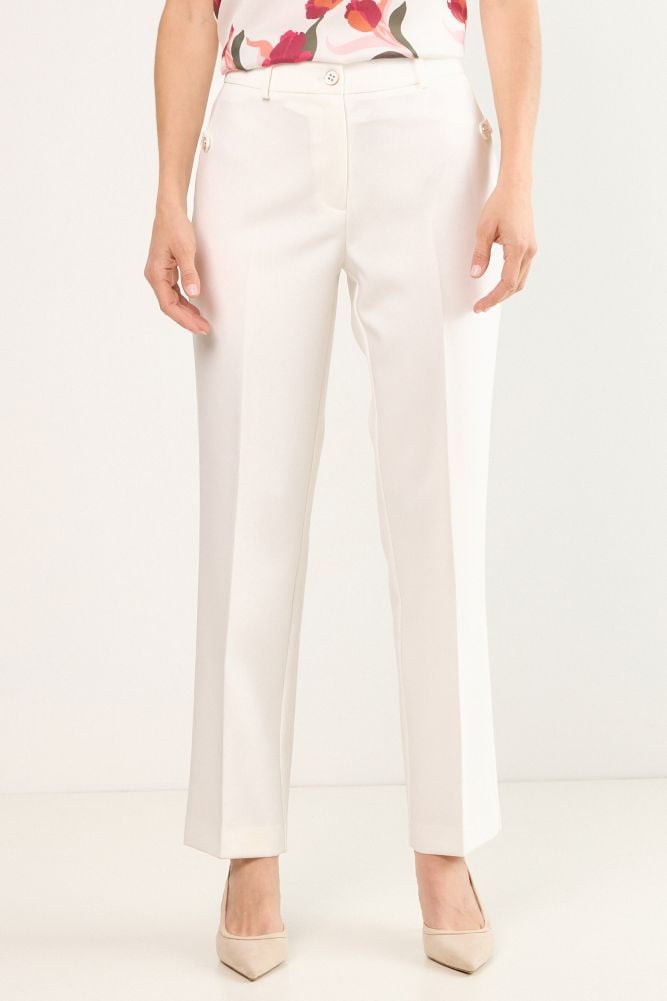 PANTALON BLANCO MUJER MAGRIFFE - 4