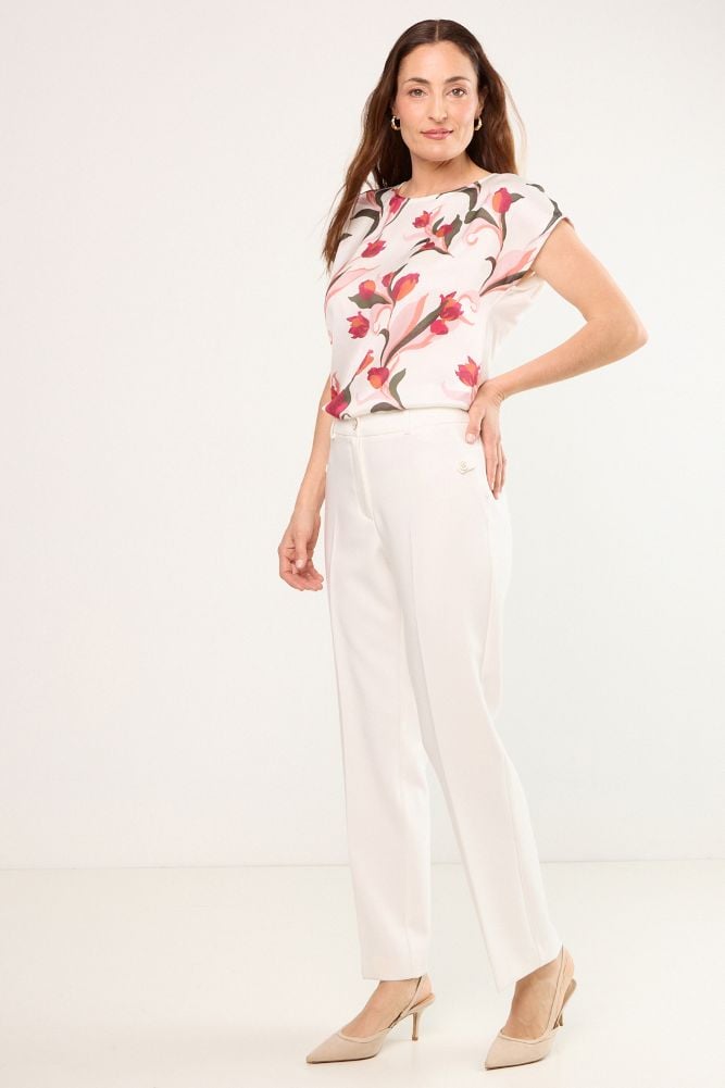 PANTALON BLANCO MUJER MAGRIFFE - 5