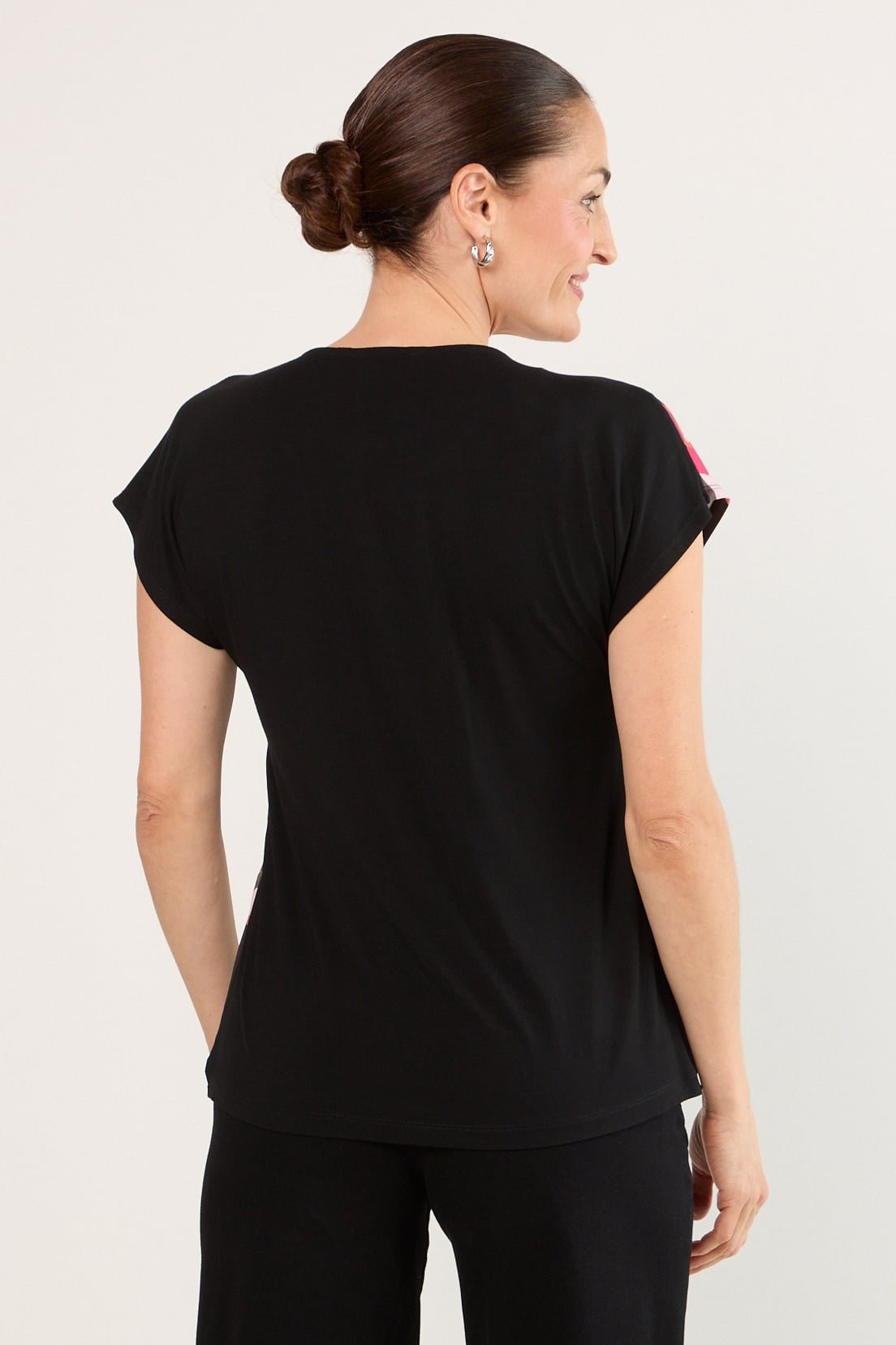 POLERA MANGA CORTA NEGRO MUJER MAGRIFFE - 3