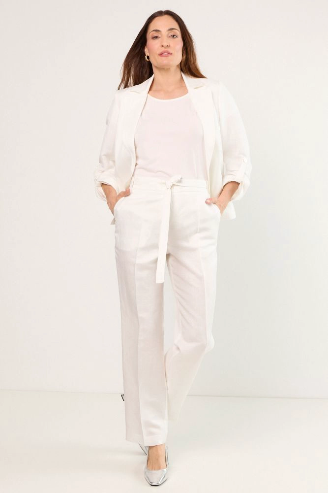 PANTALON BLANCO MUJER MAGRIFFE - 1