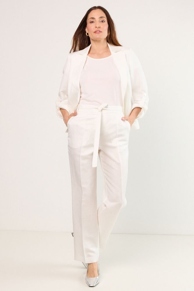 PANTALON BLANCO MUJER MAGRIFFE - 1
