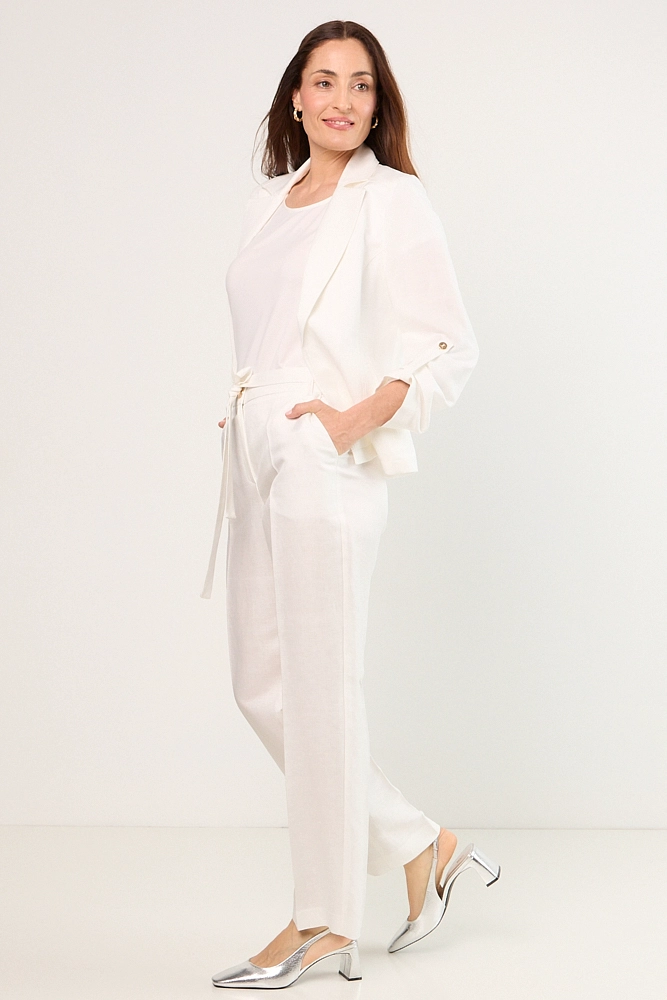 PANTALON BLANCO MUJER MAGRIFFE - 5