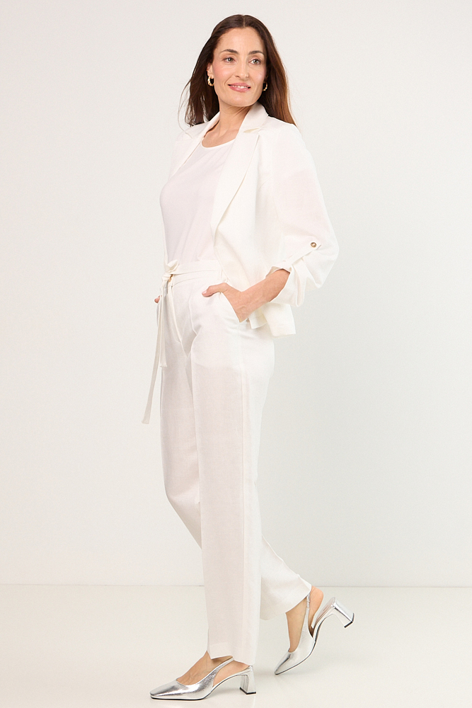 PANTALON BLANCO MUJER MAGRIFFE - 5