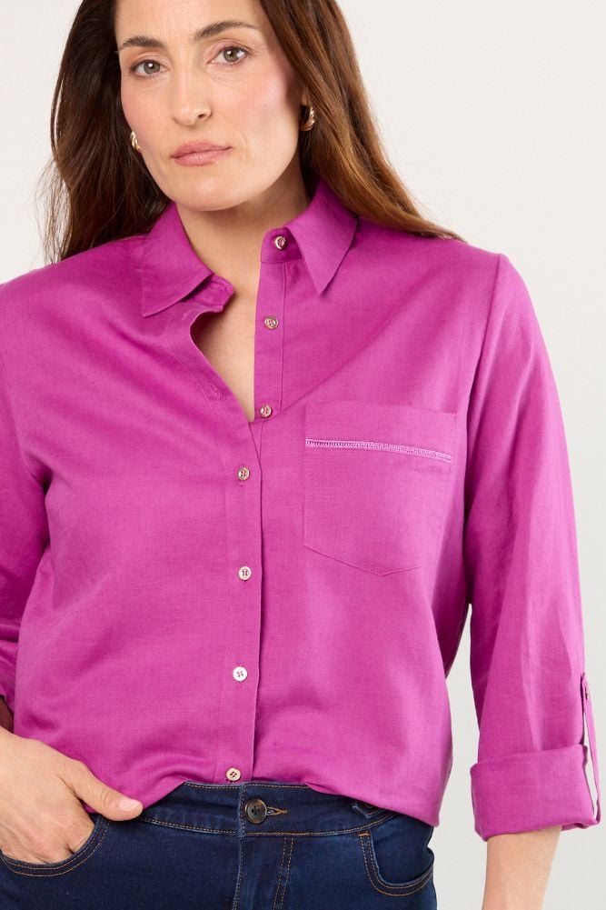 BLUSAS MANGA LARGA VIOLETA MUJER MAGRIFFE - 3