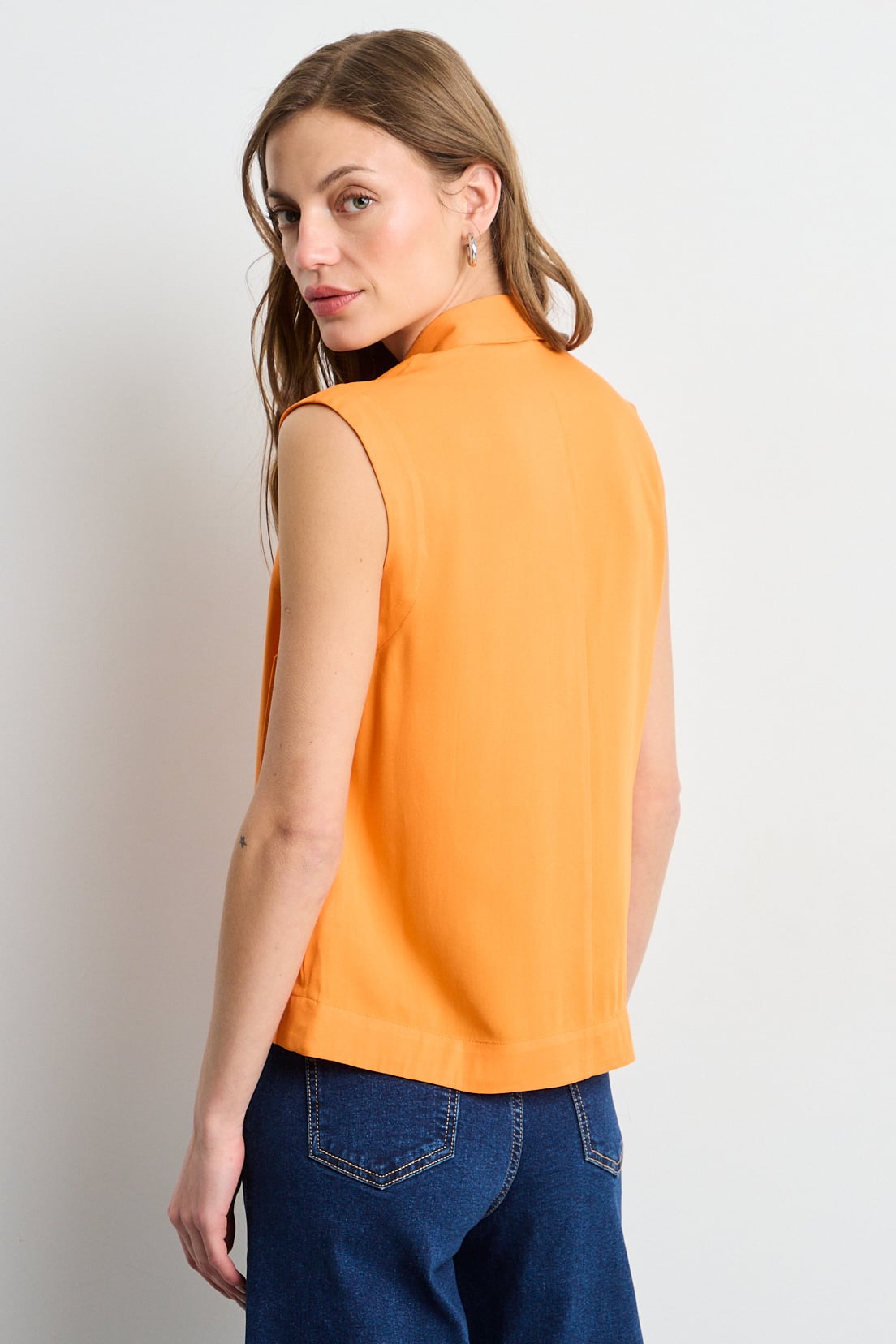 BLUSAS SIN MANGA NARANJO MUJER IO - 3