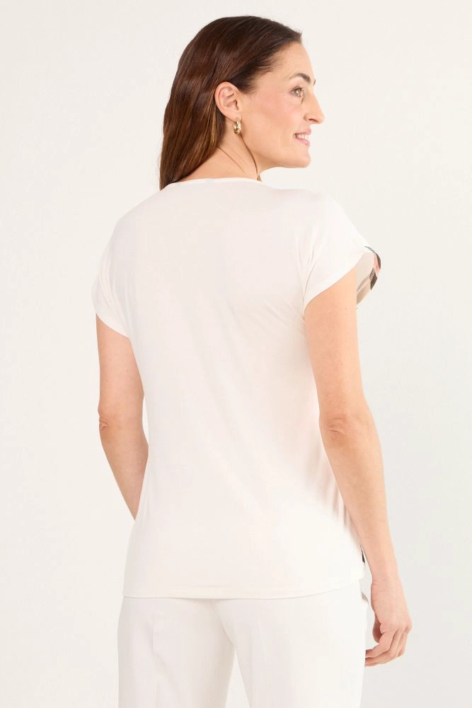 POLERA MANGA CORTA BLANCO MUJER MAGRIFFE - 3