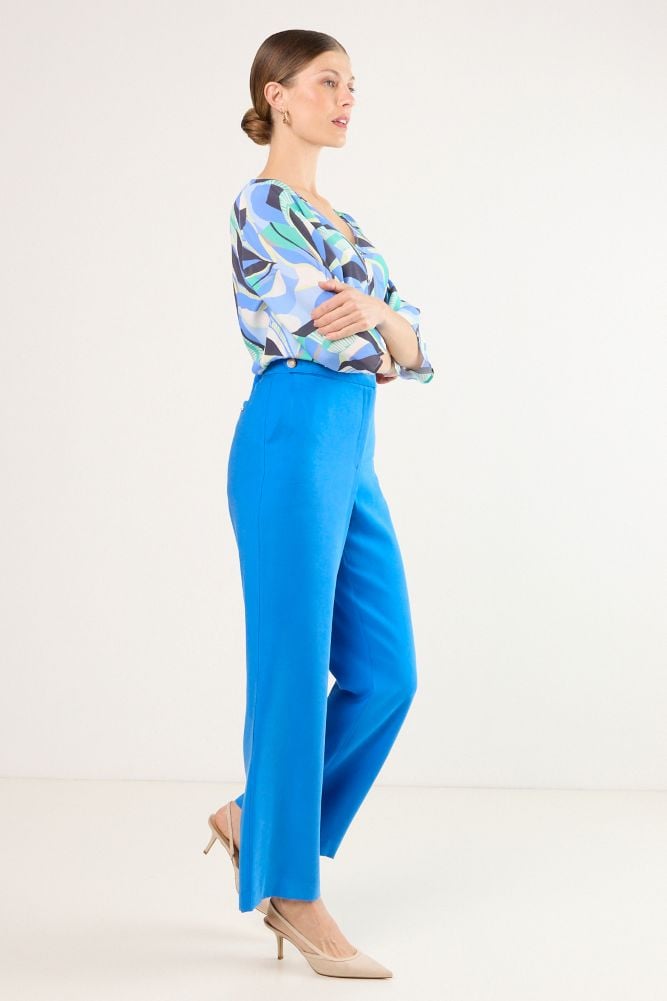 PANTALON AZUL MUJER MAGRIFFE - 4