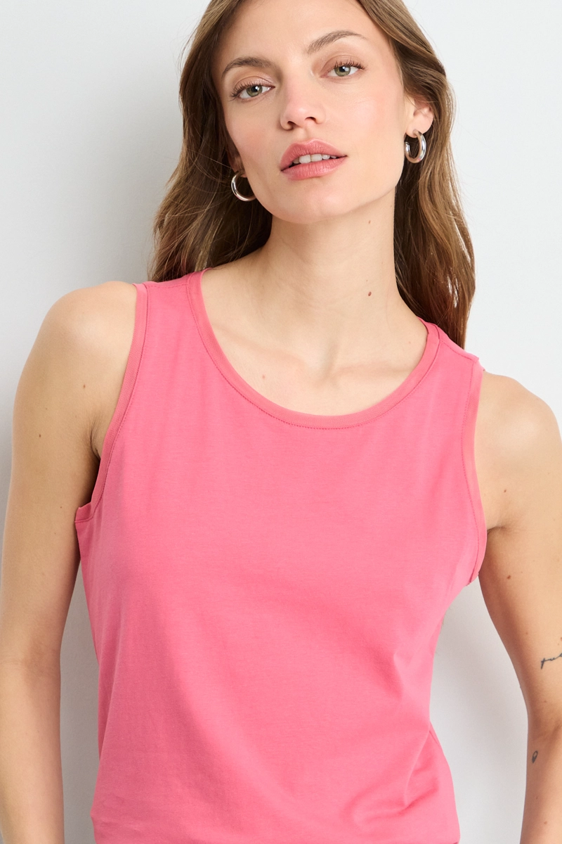 POLERA SIN MANGAS ROSA MUJER IO - 2