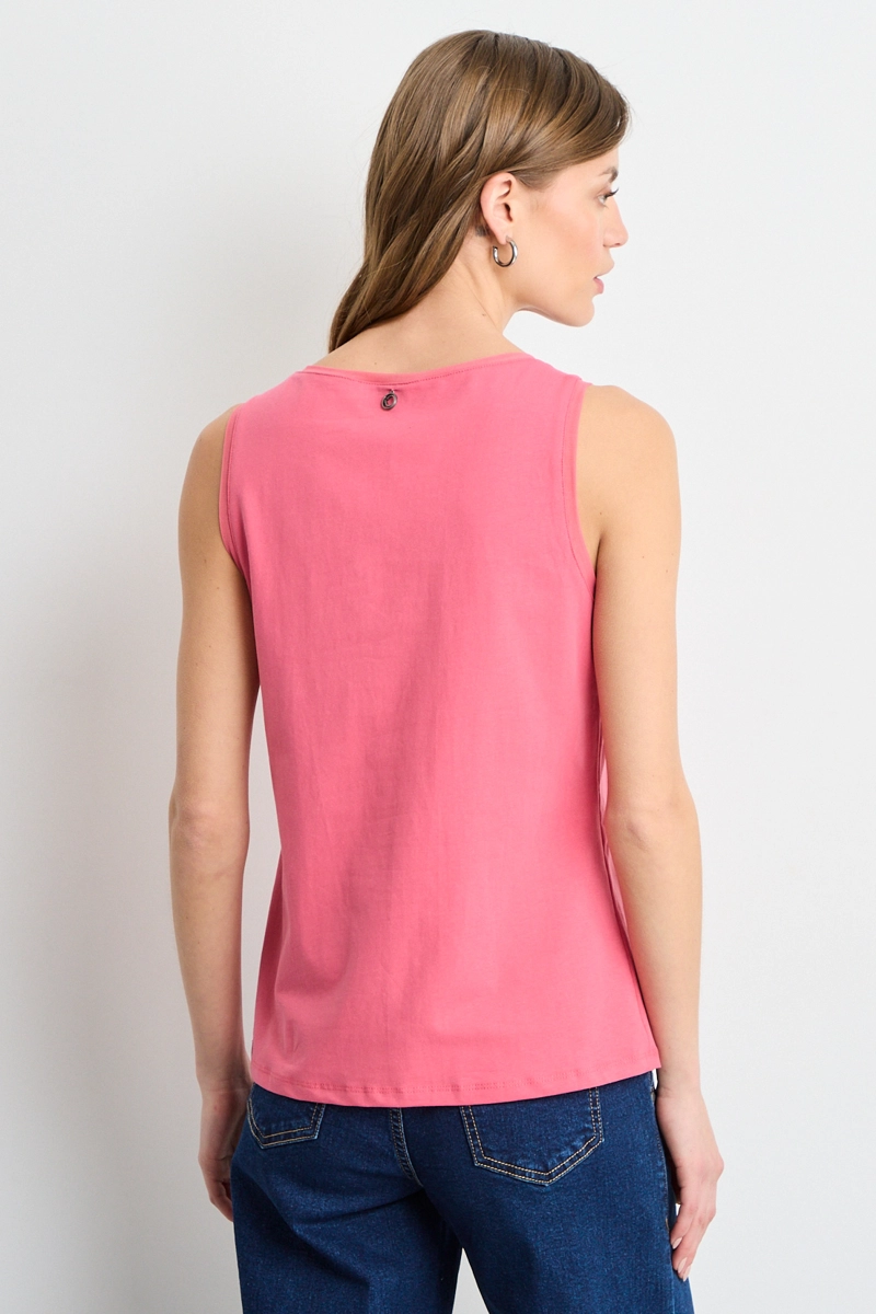 POLERA SIN MANGAS ROSA MUJER IO - 3