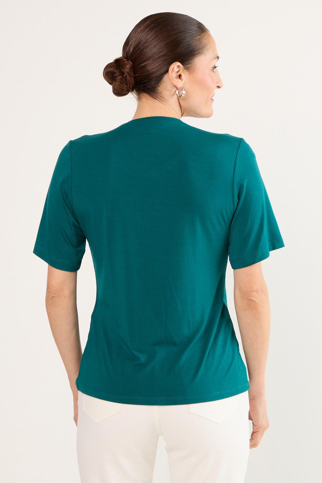 POLERA MANGA CORTA PETROLEO MUJER MAGRIFFE - 3