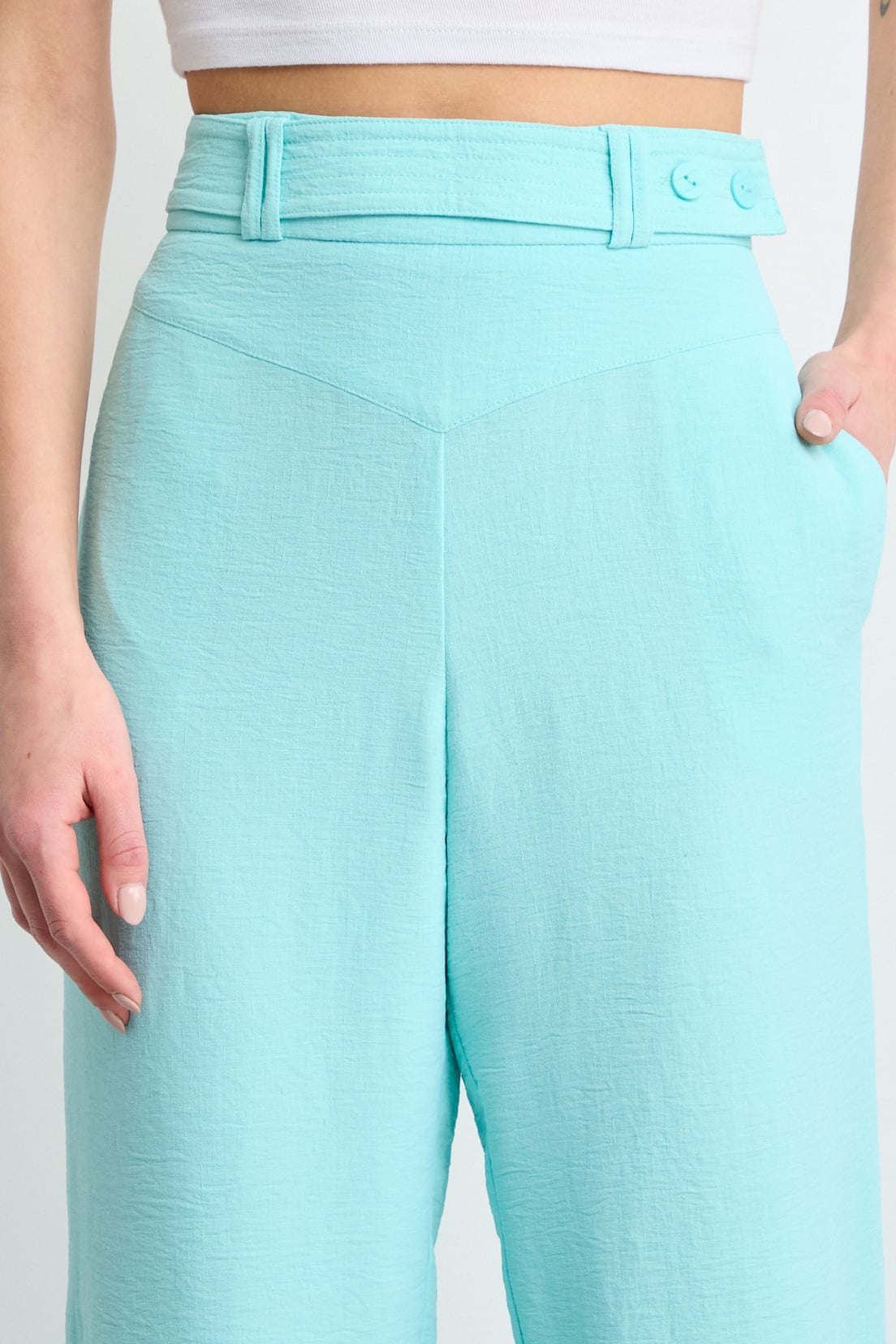 PANTALON CELESTE MUJER IO - 3