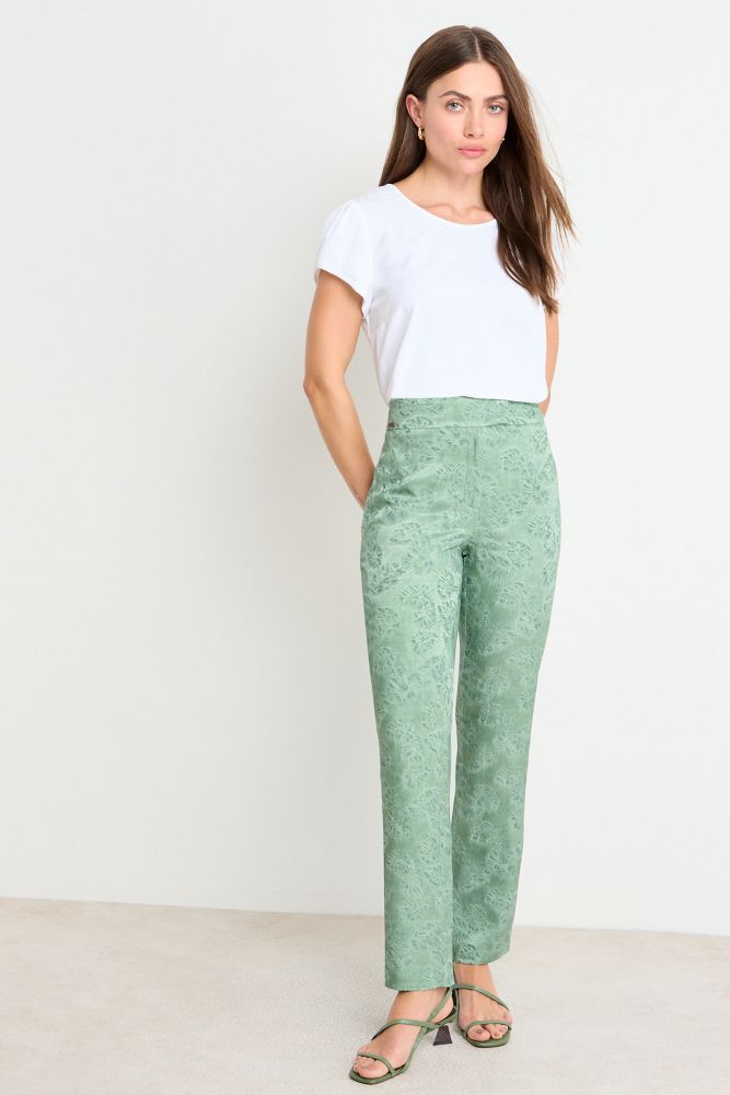 PANTALON VERDE OLIVA MUJER ASH - 1