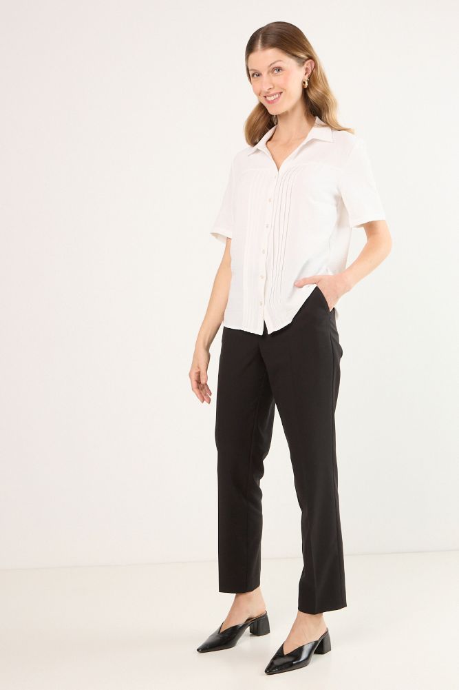 BLUSA MANGA CORTA BLANCO MUJER MAGRIFFE - 5