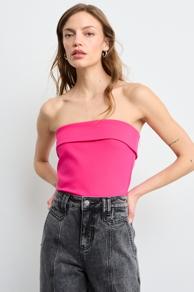 POLERA SIN MANGAS FUCSIA MUJER IO - 1