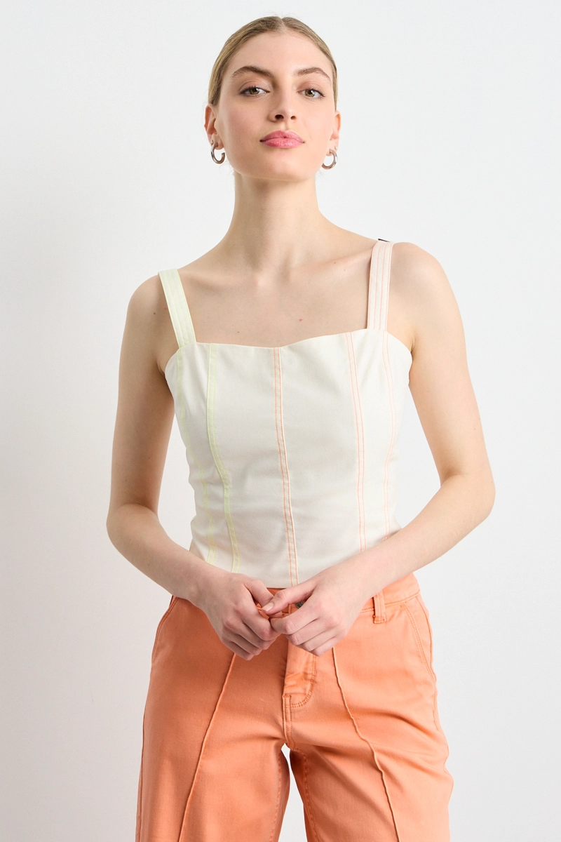 BLUSAS SIN MANGA CRUDO MUJER IO - 1