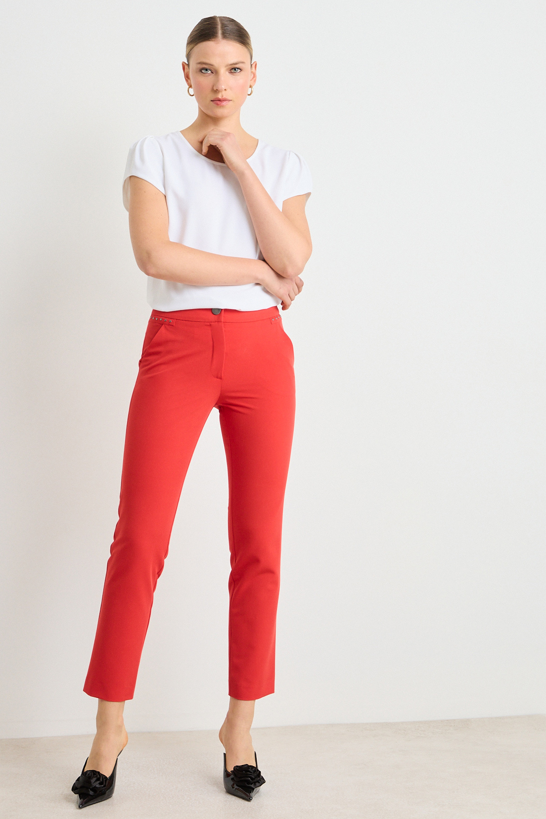 PANTALON ROJO MUJER ASH - 1