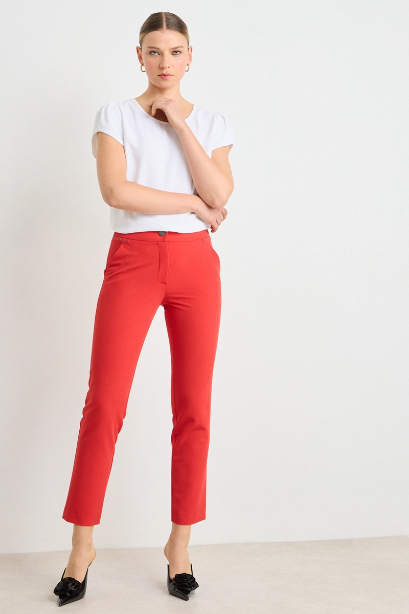 PANTALON ROJO MUJER ASH - 1