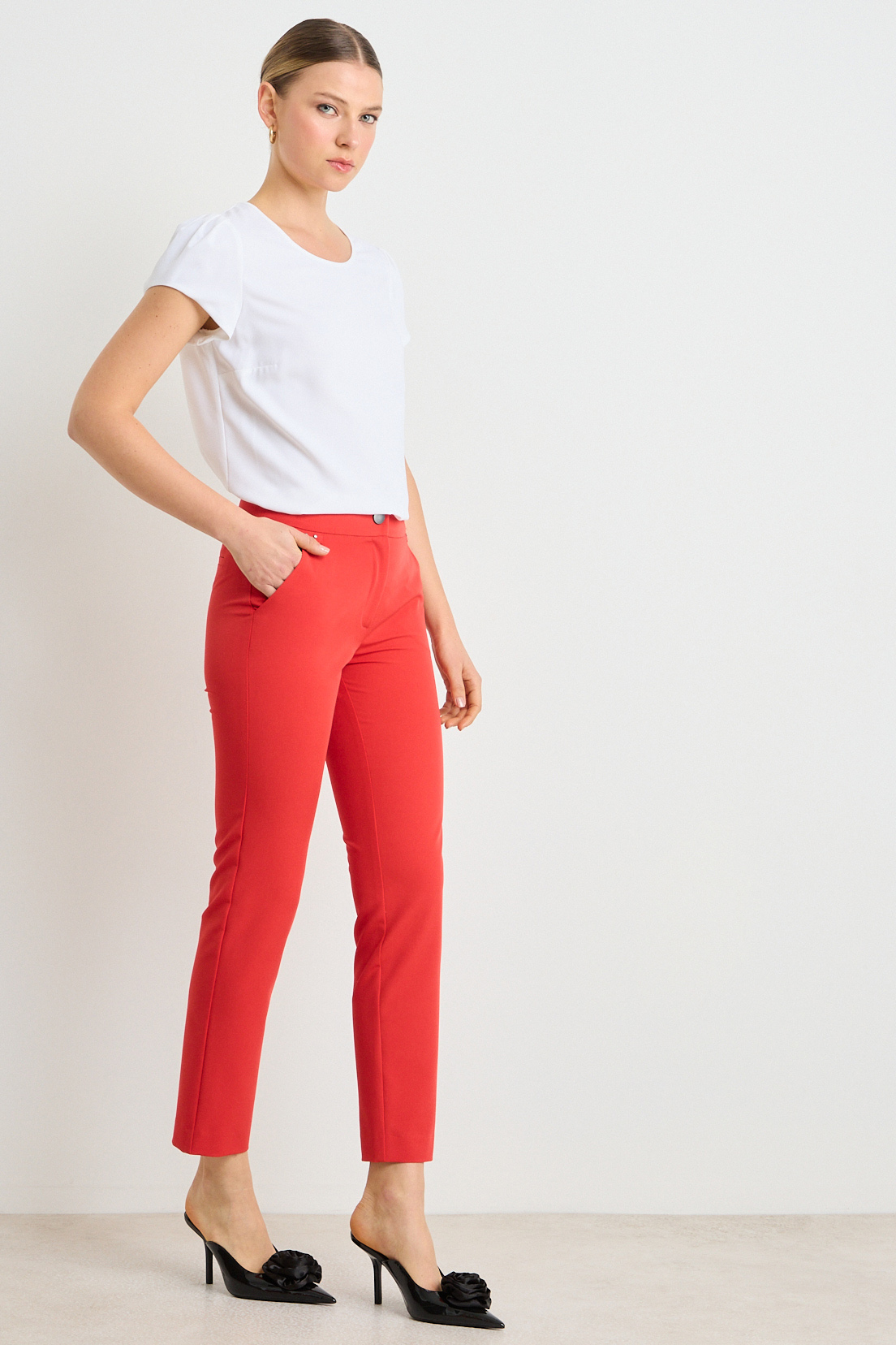 PANTALON ROJO MUJER ASH - 5