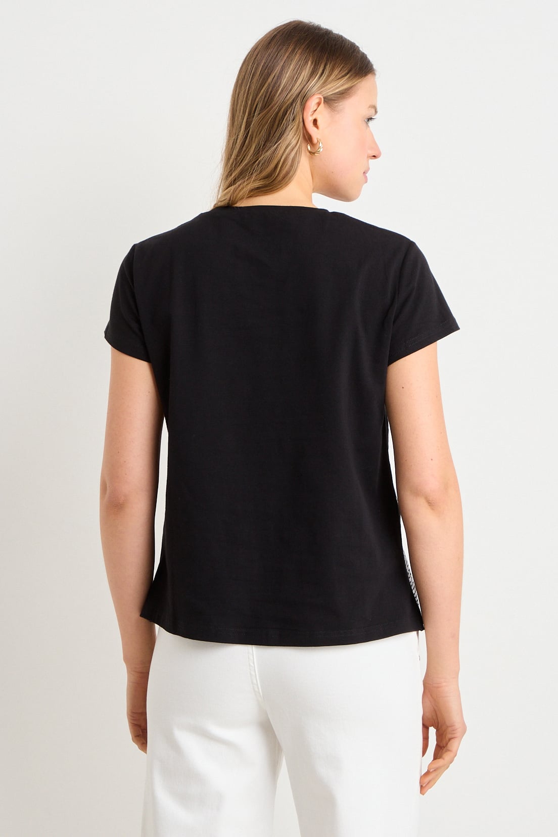 POLERA MANGA CORTA NEGRO MUJER ASH - 3