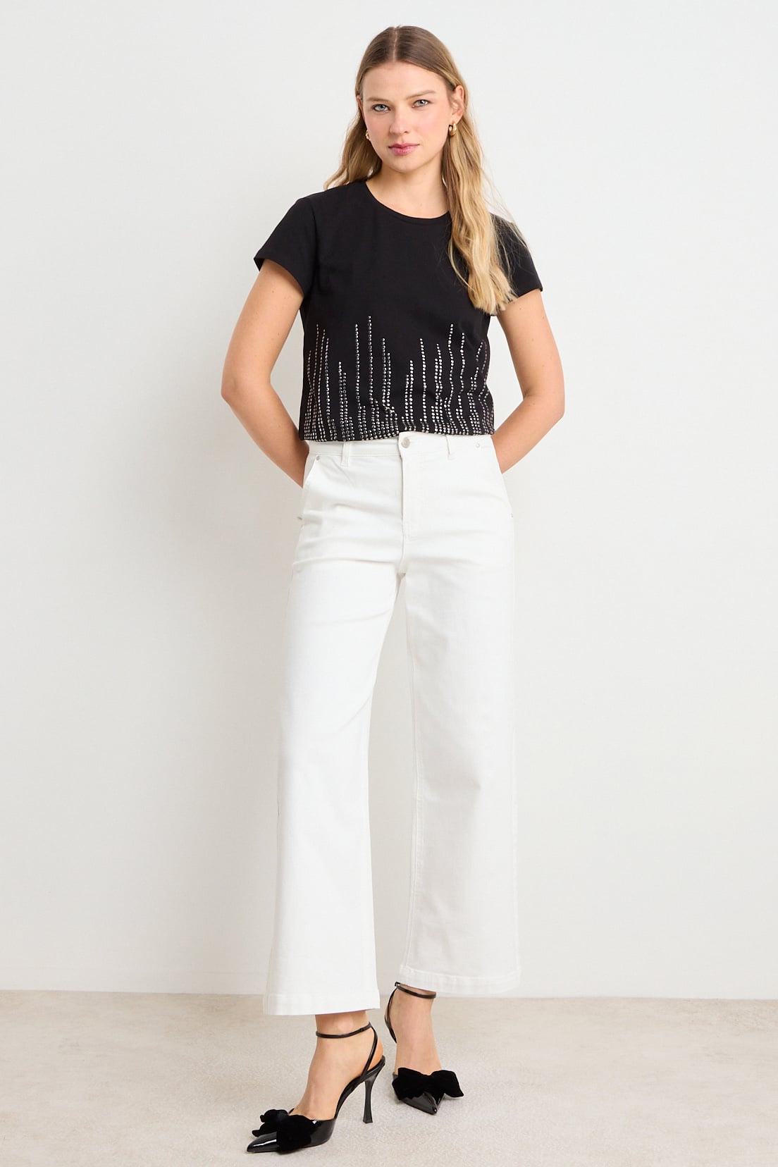 POLERA MANGA CORTA NEGRO MUJER ASH - 5