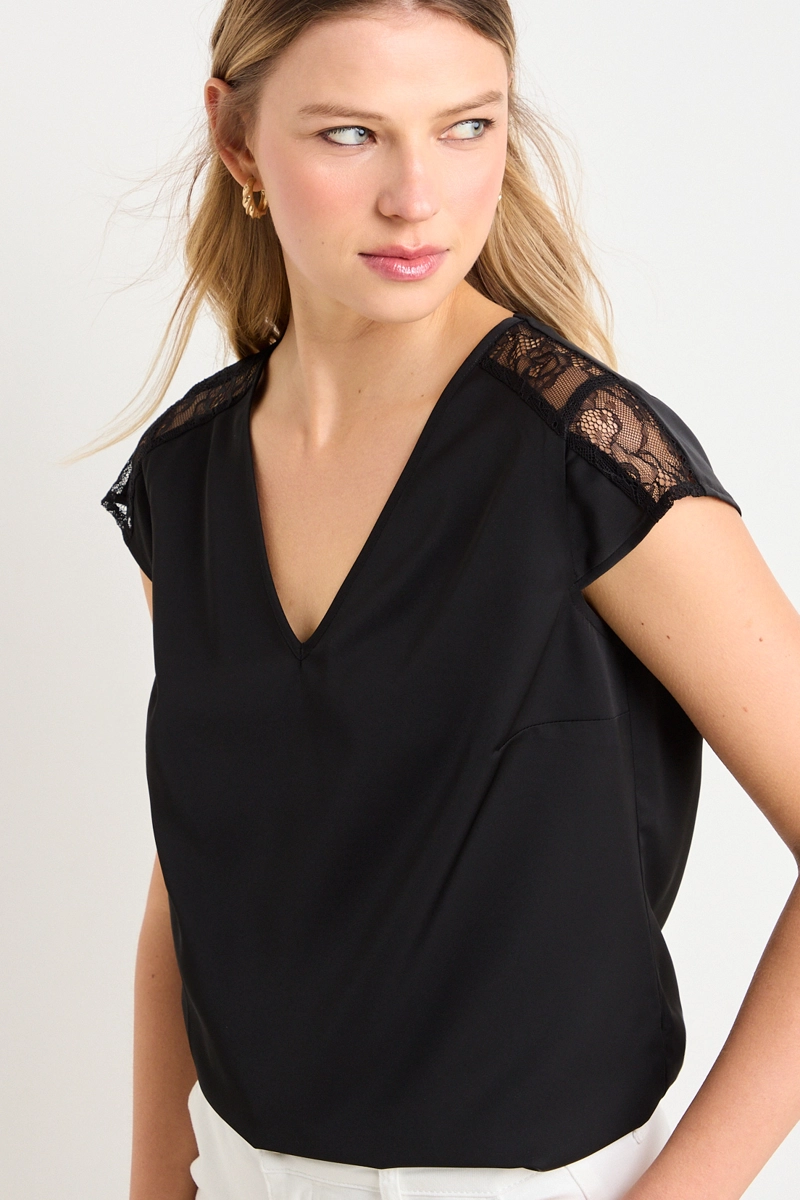 BLUSAS NEGRO MUJER ASH - 2