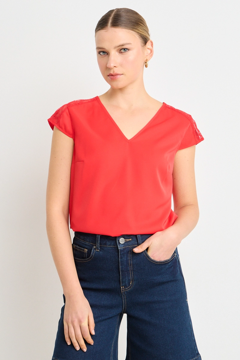 BLUSAS ROJO MUJER ASH - 1