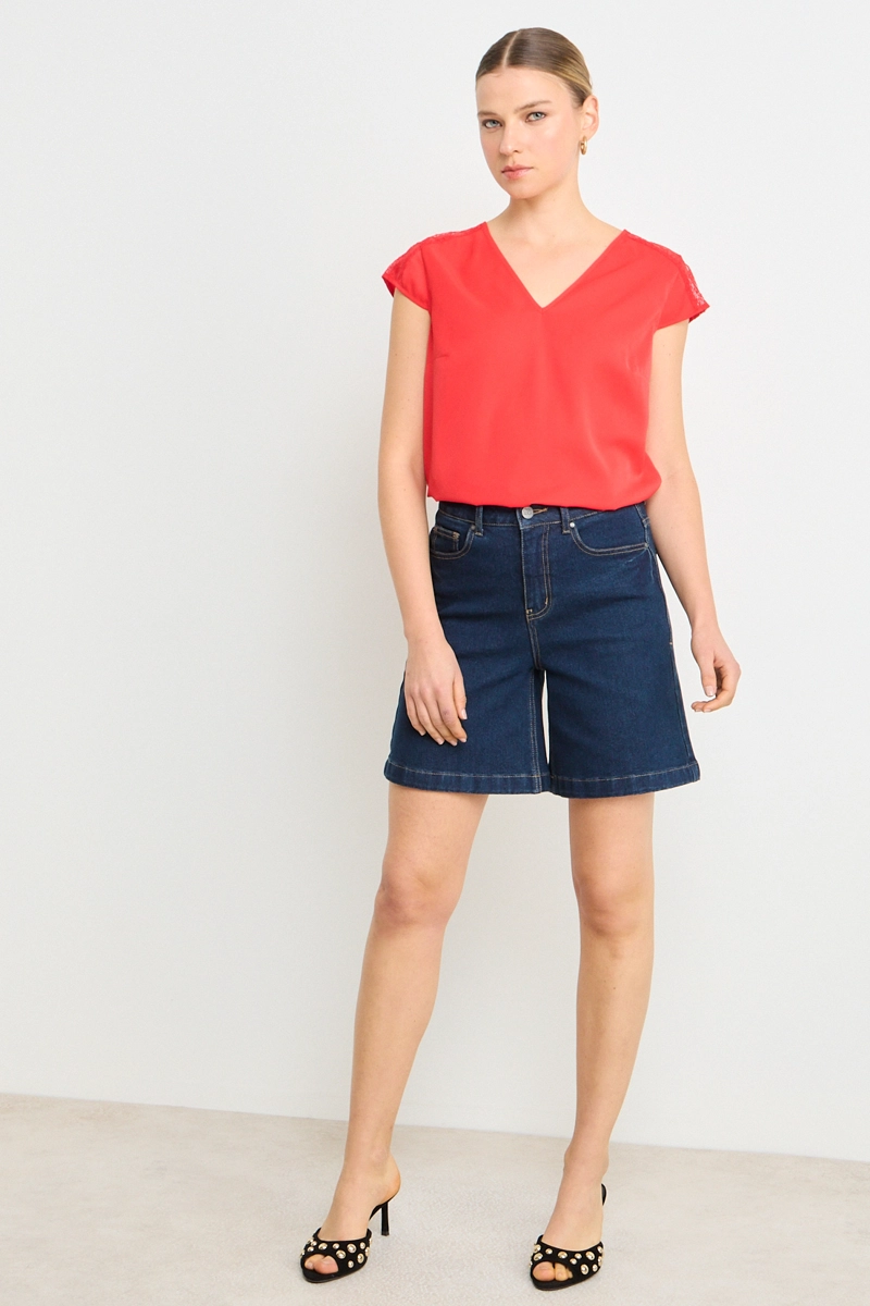 BLUSAS ROJO MUJER ASH - 4