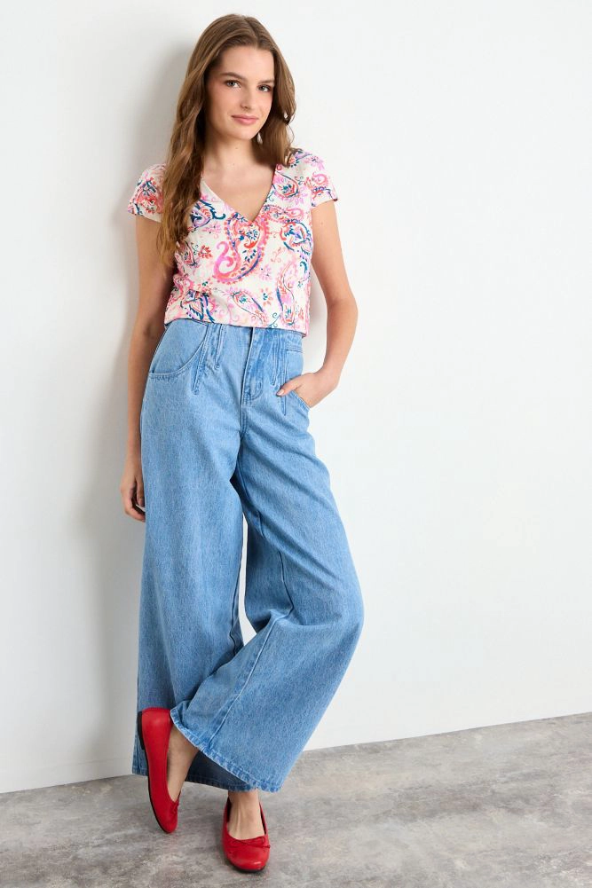 BLUSA MANGA CORTA CRUDO MUJER IO - 4