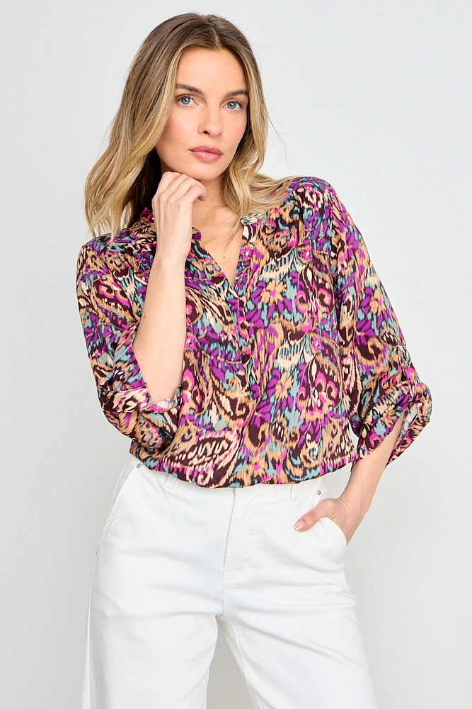 BLUSA MANGA LARGA MORADO MUJER ASH - 1