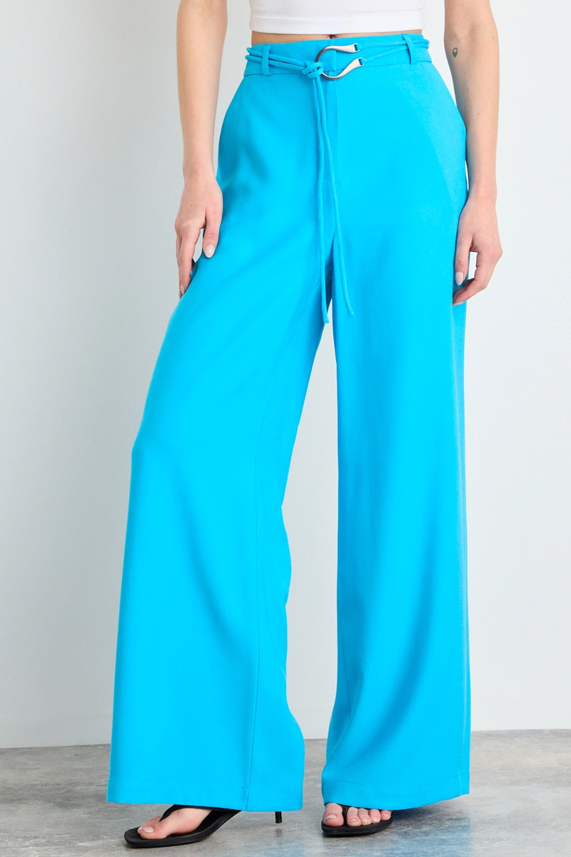 PANTALON LISO CELESTE MUJER IO - 2