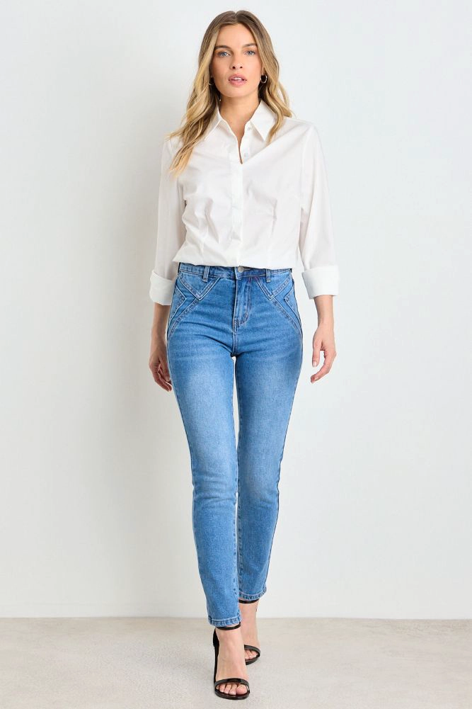 JEANS CELESTE MUJER ASH - 1