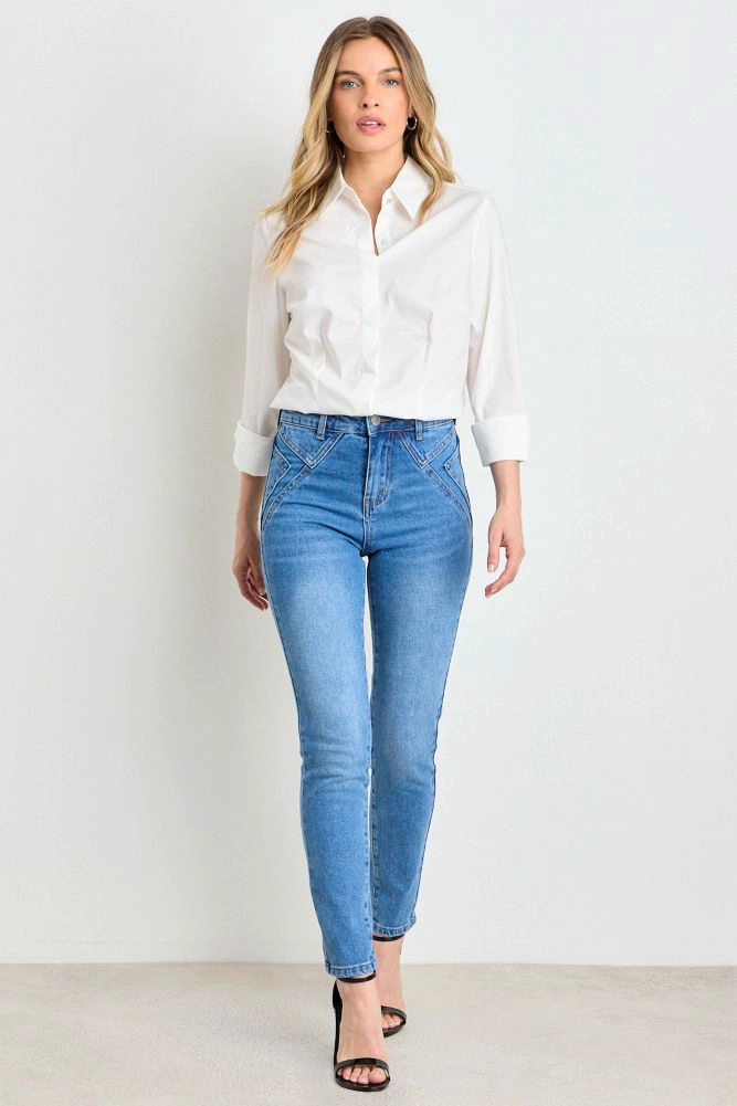 JEANS CELESTE MUJER ASH - 1