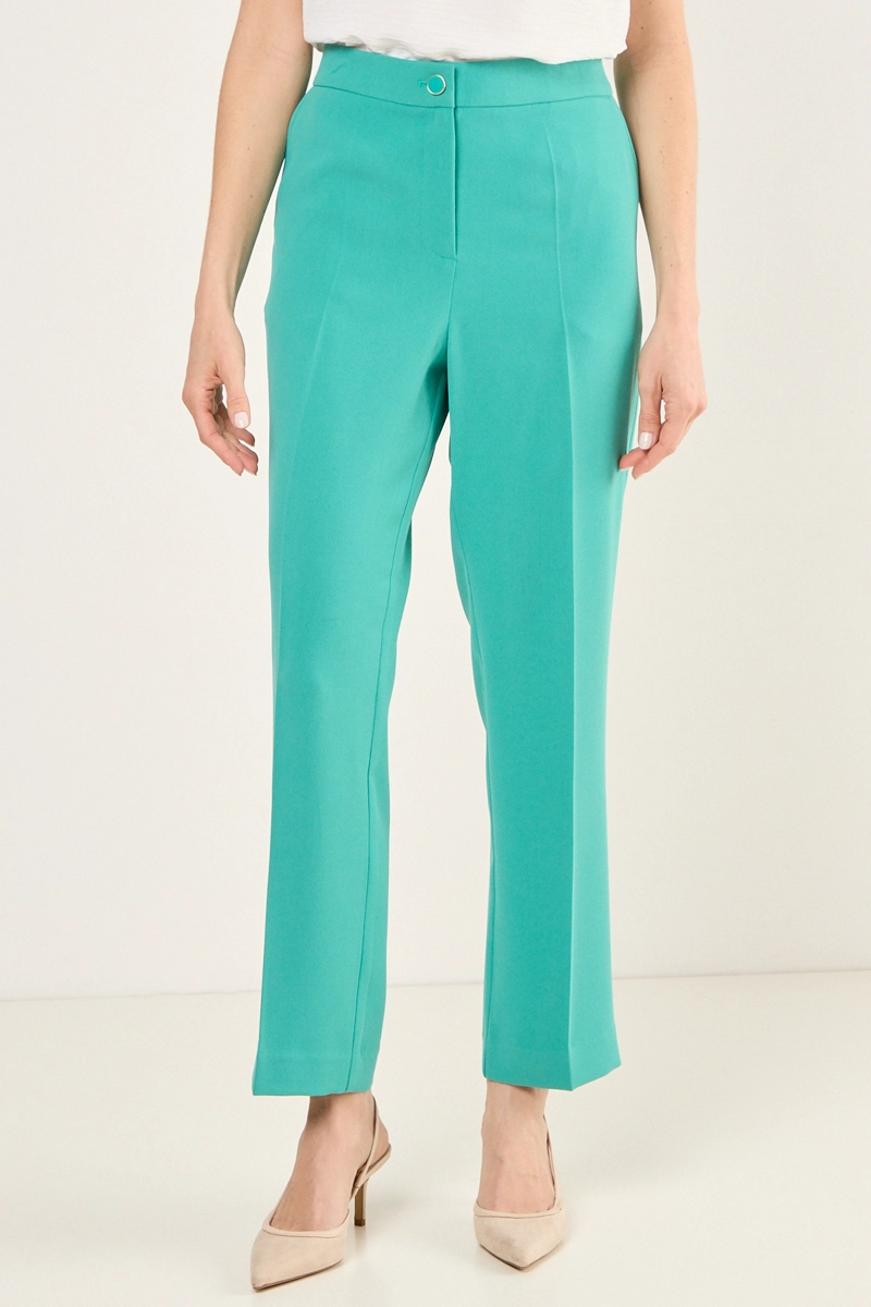 PANTALON FORMAL RECTO VERDE MUJER MAGRIFFE - 2