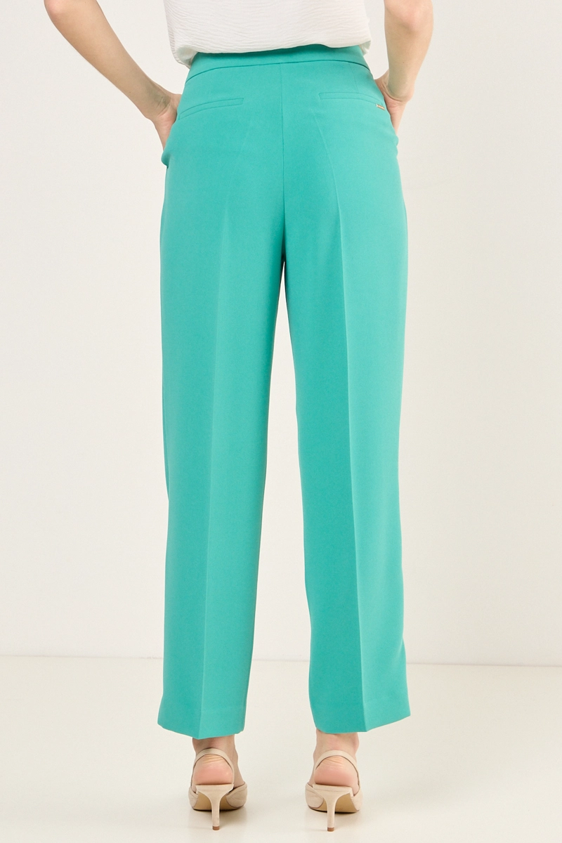 PANTALON FORMAL RECTO VERDE MUJER MAGRIFFE - 3