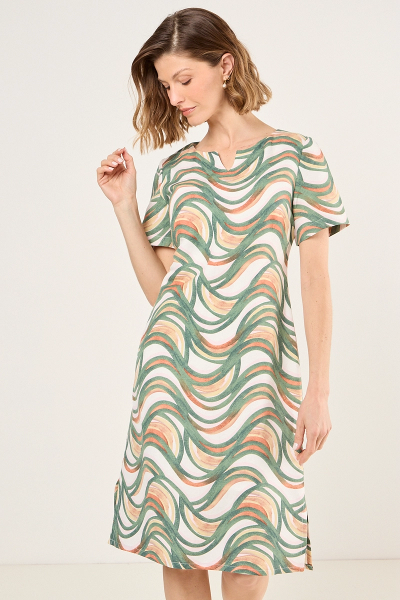 VESTIDO LARGO BEIGE MUJER MAGRIFFE - 1
