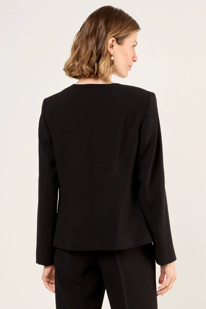 BLAZER SIN SOLAPA NEGRO MUJER MAGRIFFE - 3