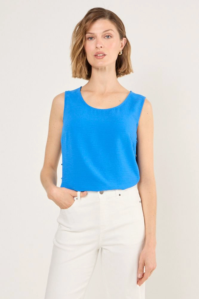 BLUSA SIN MANGAS AZUL MUJER MAGRIFFE - 2