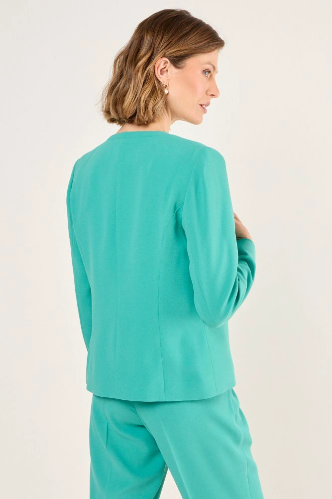 BLAZER SIN SOLAPA VERDE MUJER MAGRIFFE - 3